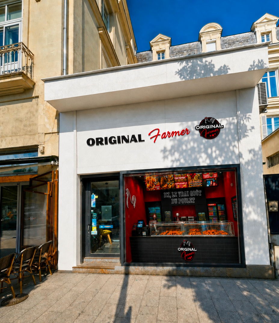 Façade d’Original Farmer après travaux, à Angers