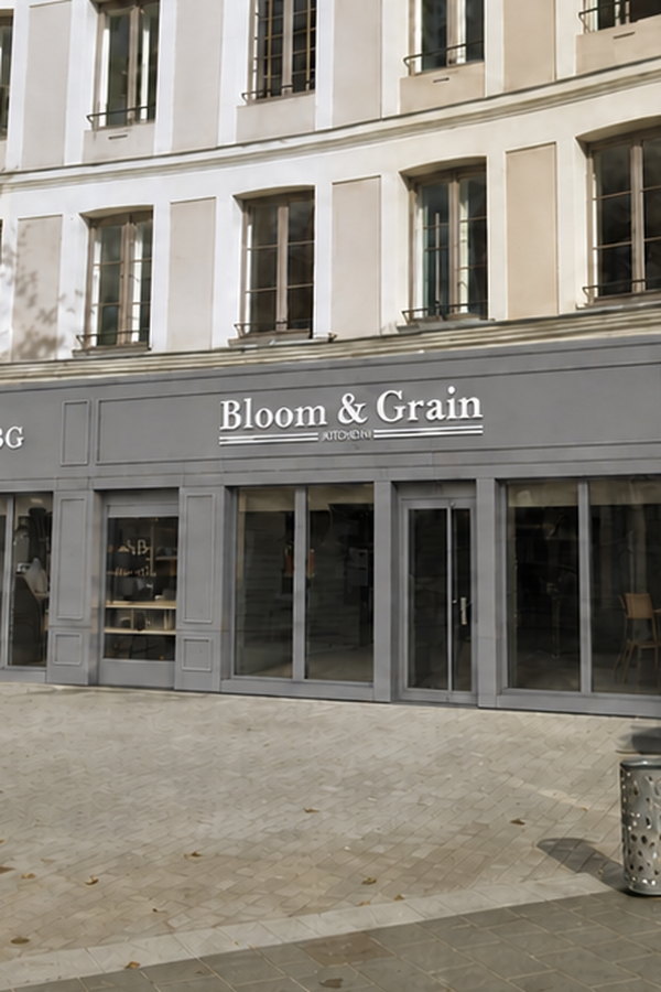 Enseigne Bloom & Grain, place Cauchoise à Rouen