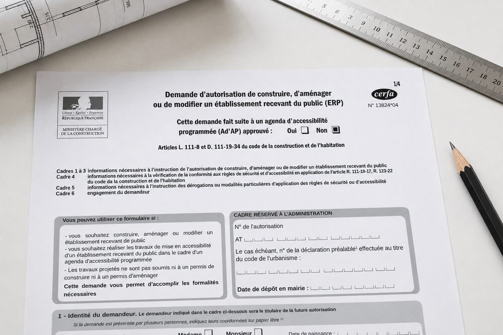 Exemple de formulaire CERFA ERP